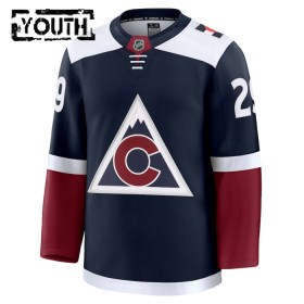 Dresovi Colorado Avalanche 2024-25 Fanatics Premium Nathan MacKinnon Treći Navy - Dječji